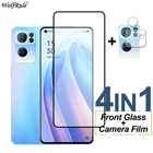 Закаленное стекло с полным покрытием для OPPO Reno7 Pro Reno6 Z Reno5 F K Find X3 Lite, защита для экрана, Защитная пленка для камеры Reno7 SE 5G