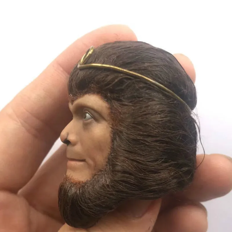 

Mnotht масштаб 1/6 Sun WuKong с реальными волосами голова для 12-дюймовой экшн-фигурки коллекция игрушек