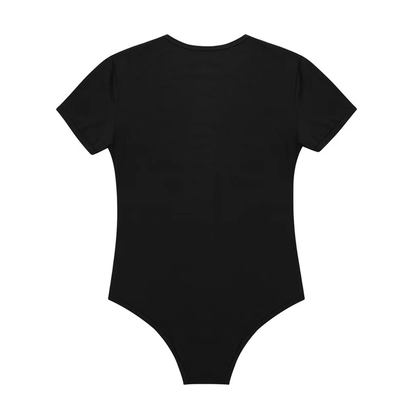 Men Adults Baby One Piece Round Neck Short Sleeves Press Crotch T-shirt Bodysuit Lingerie Diaper Lovers Romper Pajamas Jumpsuit