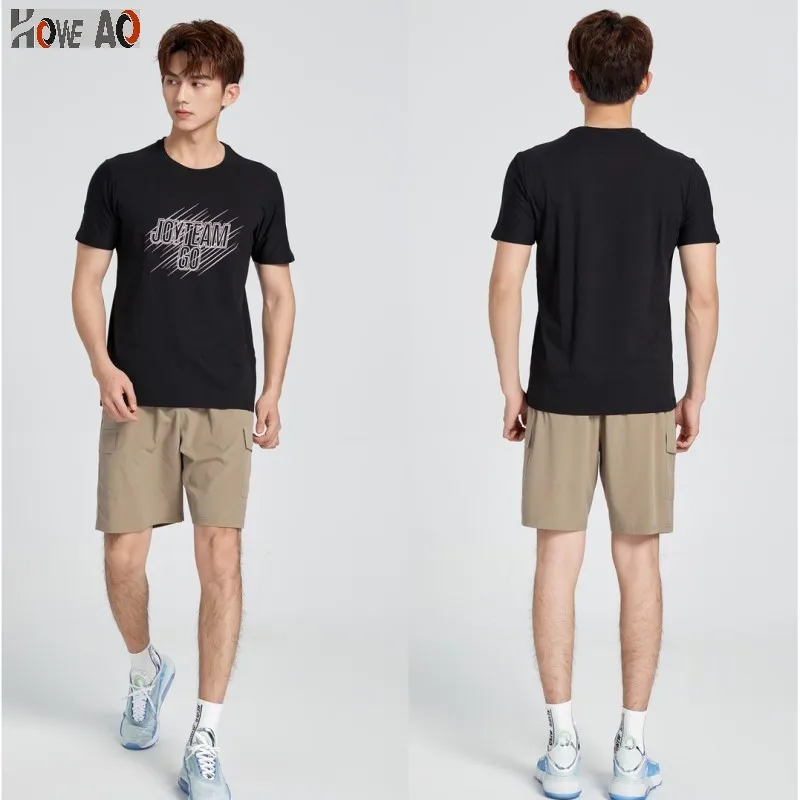 

HOWE AO 2021 Brand Clothing Men T Shirt Fitness T-shirts Mens O neck Man T-shirt For Male Tshirts