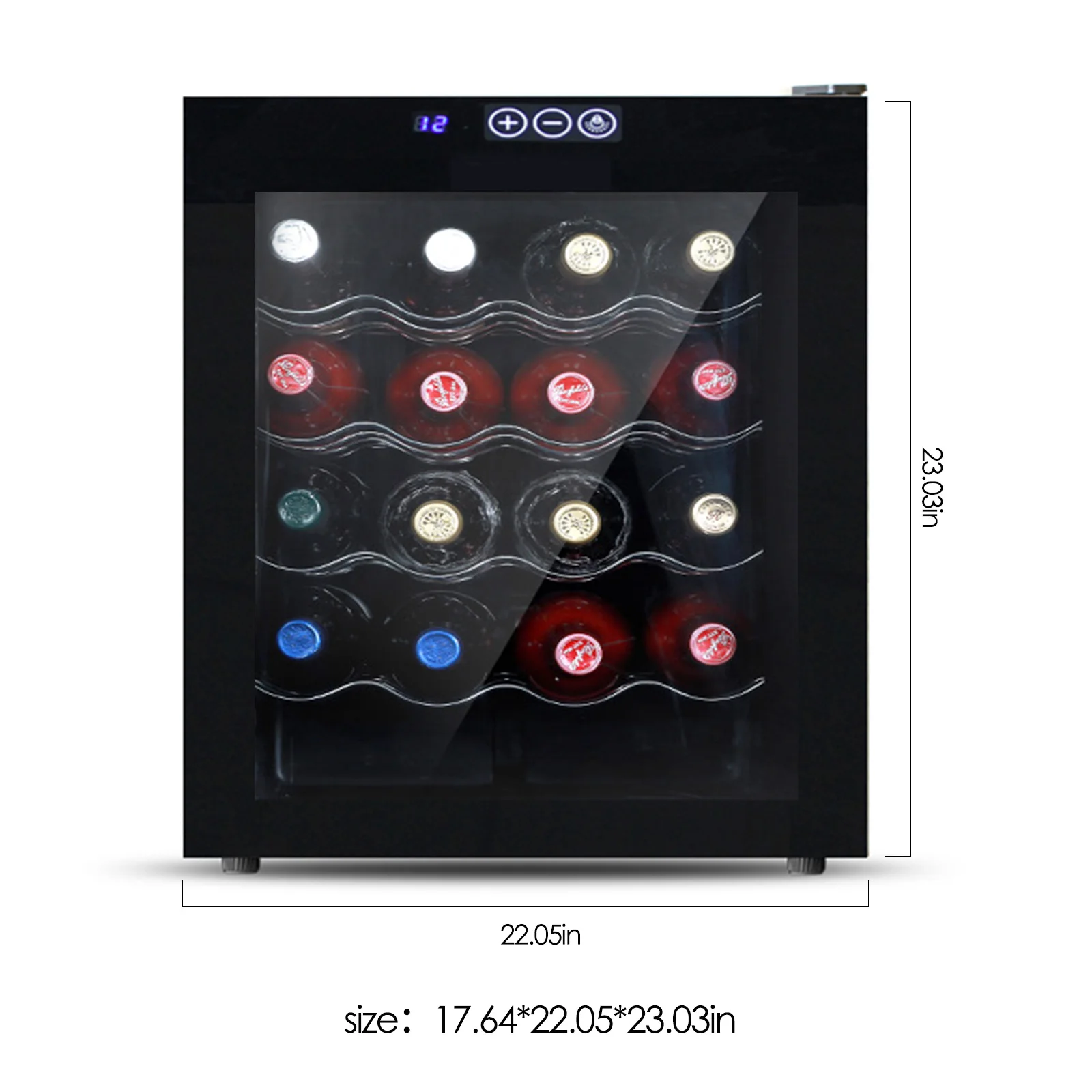 

AUPORO 20 Bottle Compressor Wine Cooler Refrigerator Large Freestanding Wine Cellar For Red White Champagne or Sparkling Wine