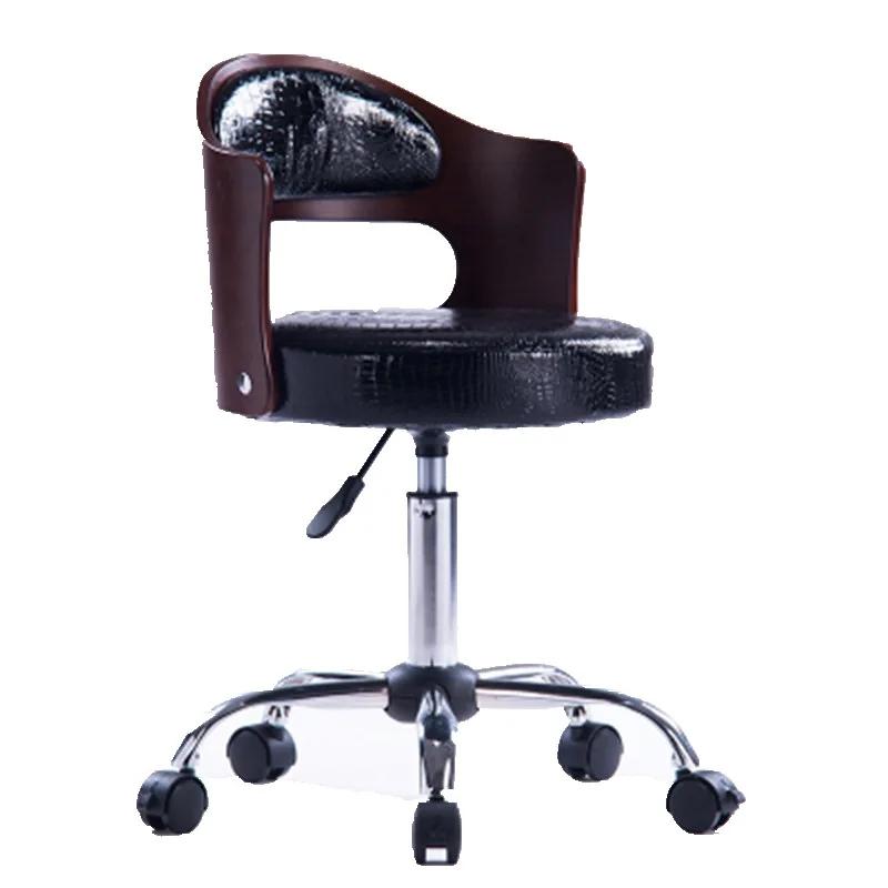 Скандинавский офисный стул из цельного дерева модный студенческий компьютерный