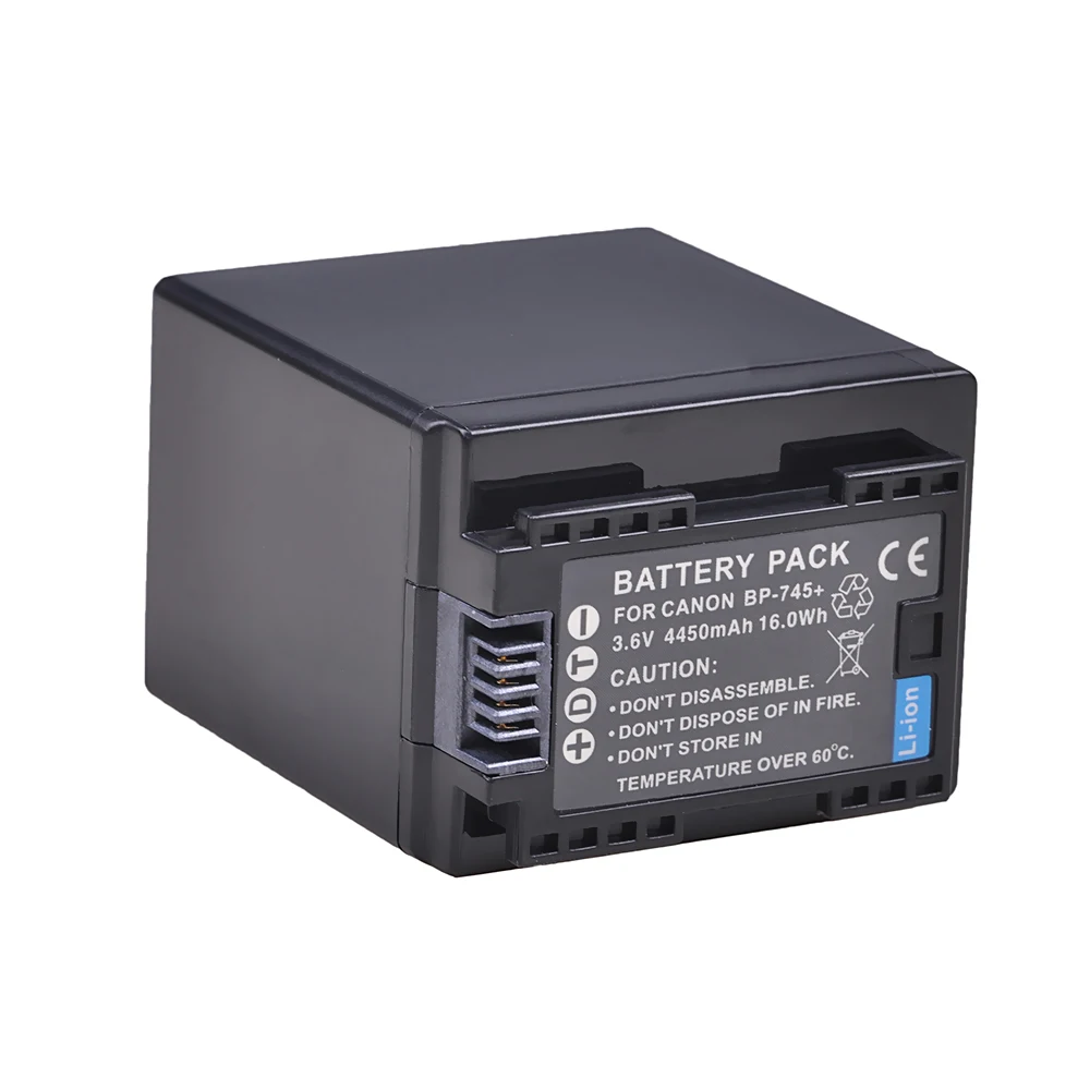 4450 мА/ч BP-745 BP745 Батарея для Canon BP 745 BP-709 BP-718 BP709 BP718 BP-727 HF406 R3 VIXIA HF M50 HFM50 M500 |