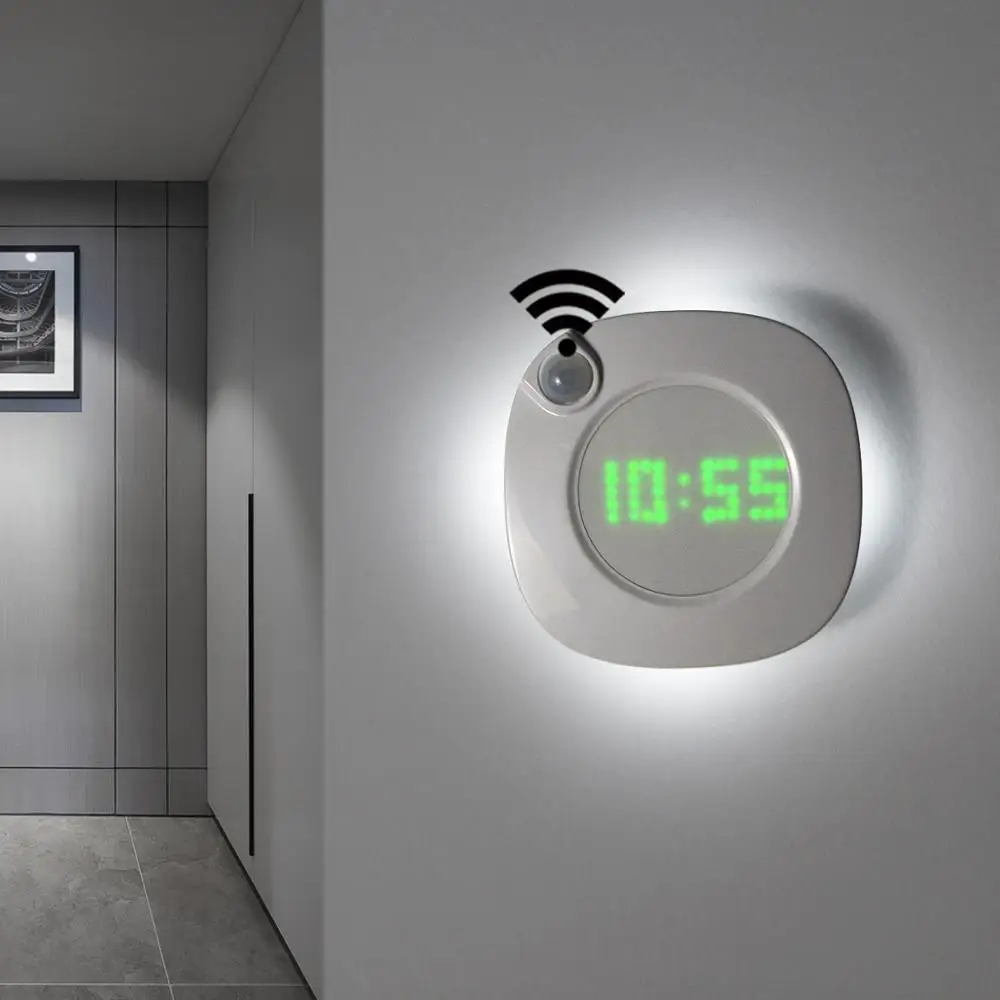 Настольные часы с автоматическим включением и выключением светодиодный ночник