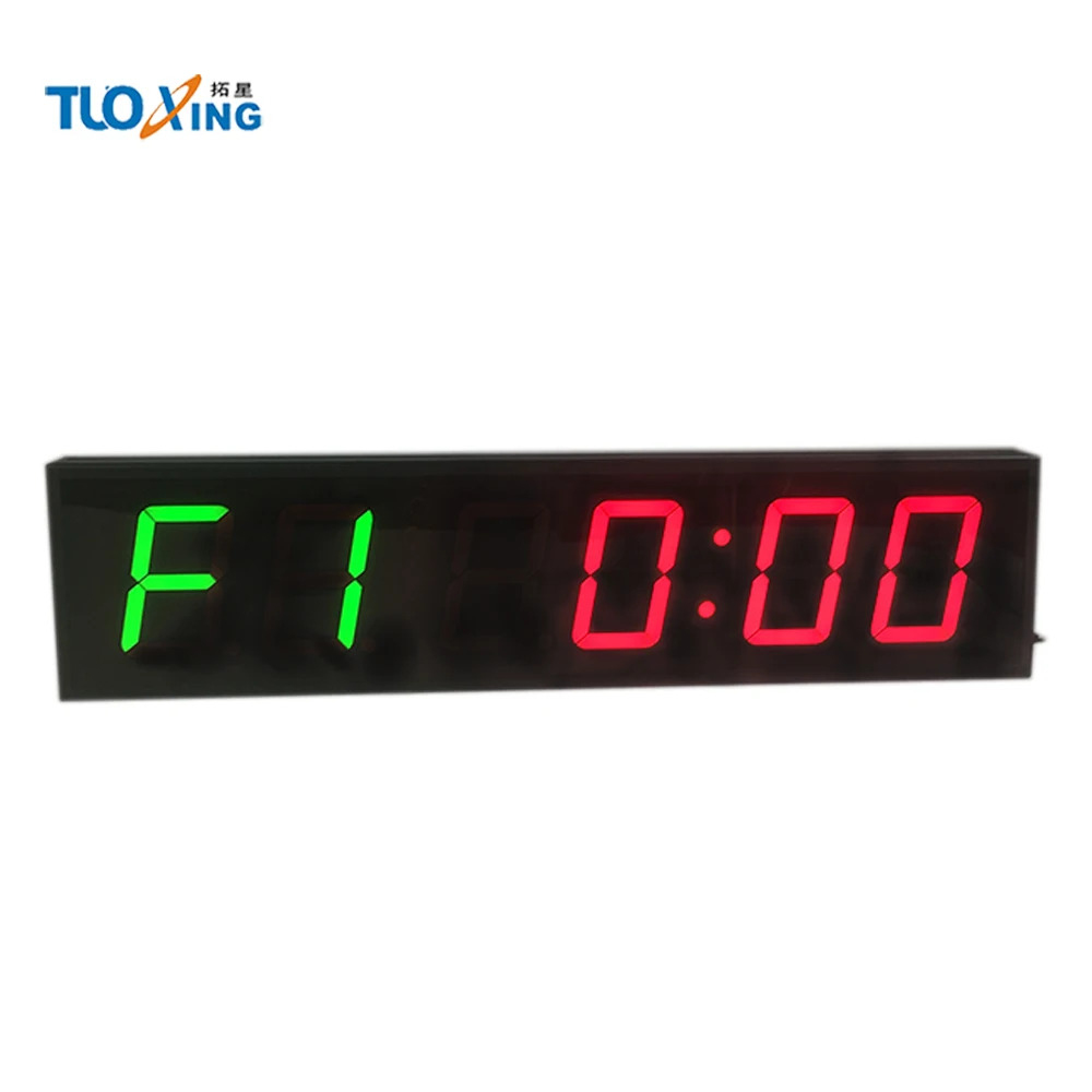 Большие настенные светодиодные часы 4 дюйма программируемый интервал времени |