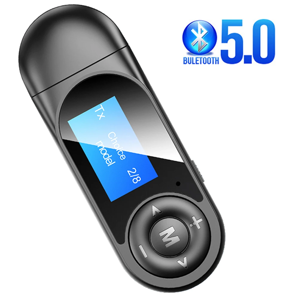 5 0 Bluetooth адаптер светодиодный экран беспроводной аудио синий зуб передатчик