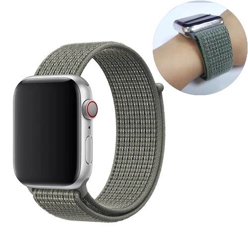 28 Ремешок для спортивных часов для apple watch, ремешок 42 мм, 38 мм, версия apple watch 5/4/3/2/1 наручных часов iwatch, ремешок 44 мм 40 мм двухслойный нейлоновый переплет ремешок для часов - Цвет ремешка: 28