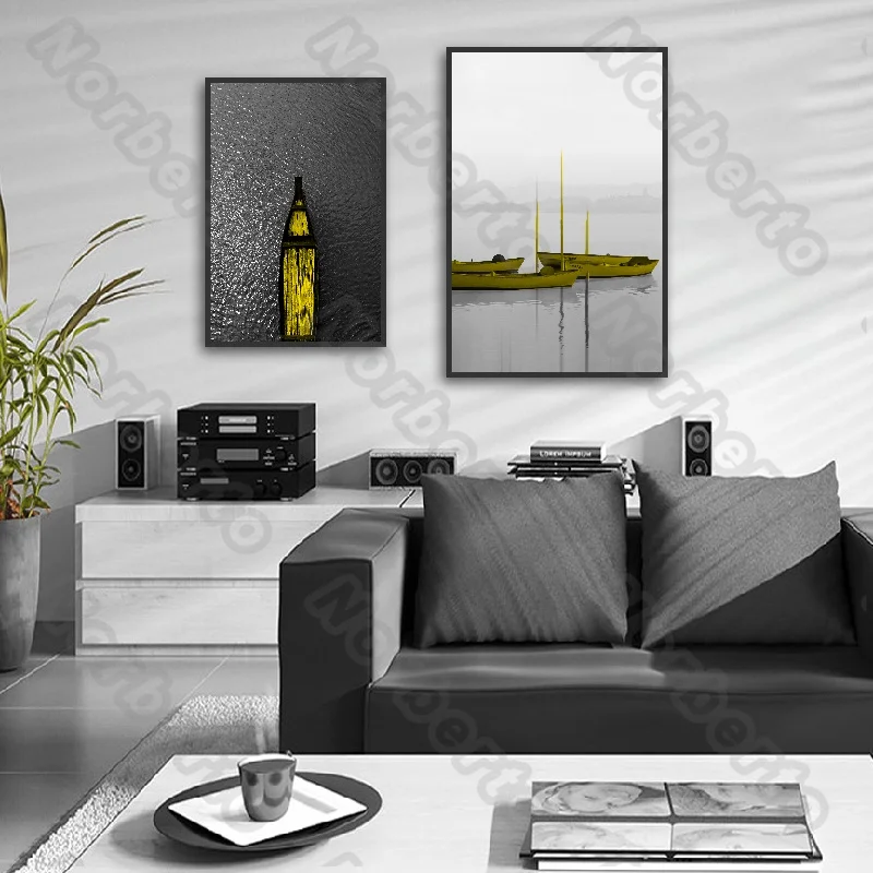 

Canvas Painting Wall Poster Modern Minimalist Style Black and White Painting Picture for Living Room Bedroom Wall Decoration
