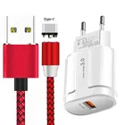 Магнитный зарядный кабель QC3.0 для Samsung Galaxy S9, A30, A70, M30s, Huawei P30 Pro, P20 lite, Honor view 10, 20