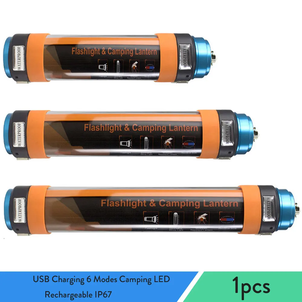 

USB Charging 6 Modes Camping LED Lantern Rechargeable IP67 Waterproof Portable LED Lantern Hiking Magnetic Flashlight Torch Lamp
