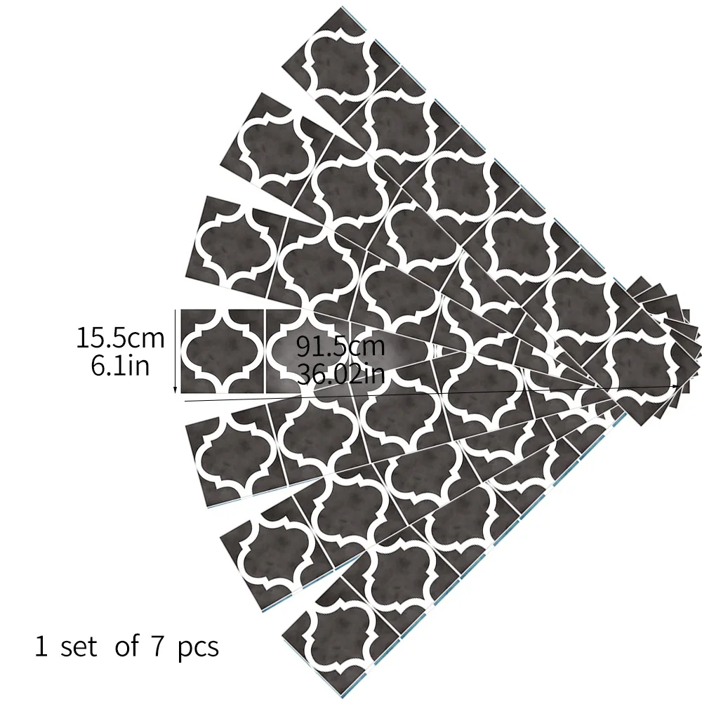 7 шт./лот напольные наклейки водонепроницаемые и износостойкие самоклеящиеся