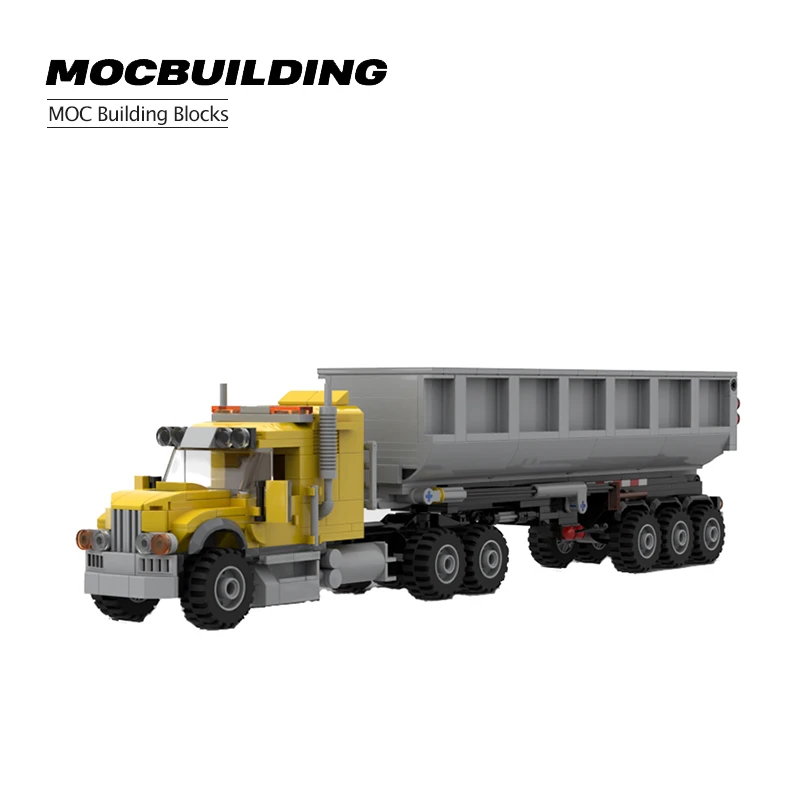 

Truck Trailer Puzzle DIY Building Block Toy Assembly Puzzle Dump Truck Parent-child Building Block Children's Toy Gift