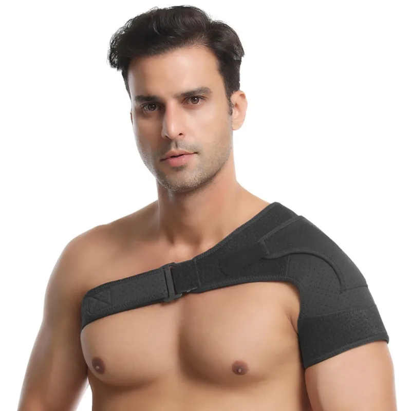 

Adjustable Shoulder Support Protector Elastic Shoulder Bandage Breathable Sports Single Shoulder Brace Belt Pain Relief Strap