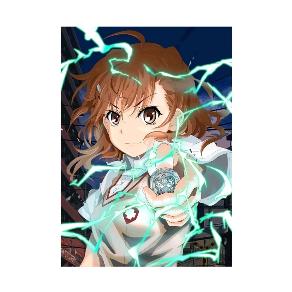 

Home Decoration Misaka Mikoto Japanese Anime Canvas Painting Wall Art Poster Modular Picture No Frame For Bedside Background