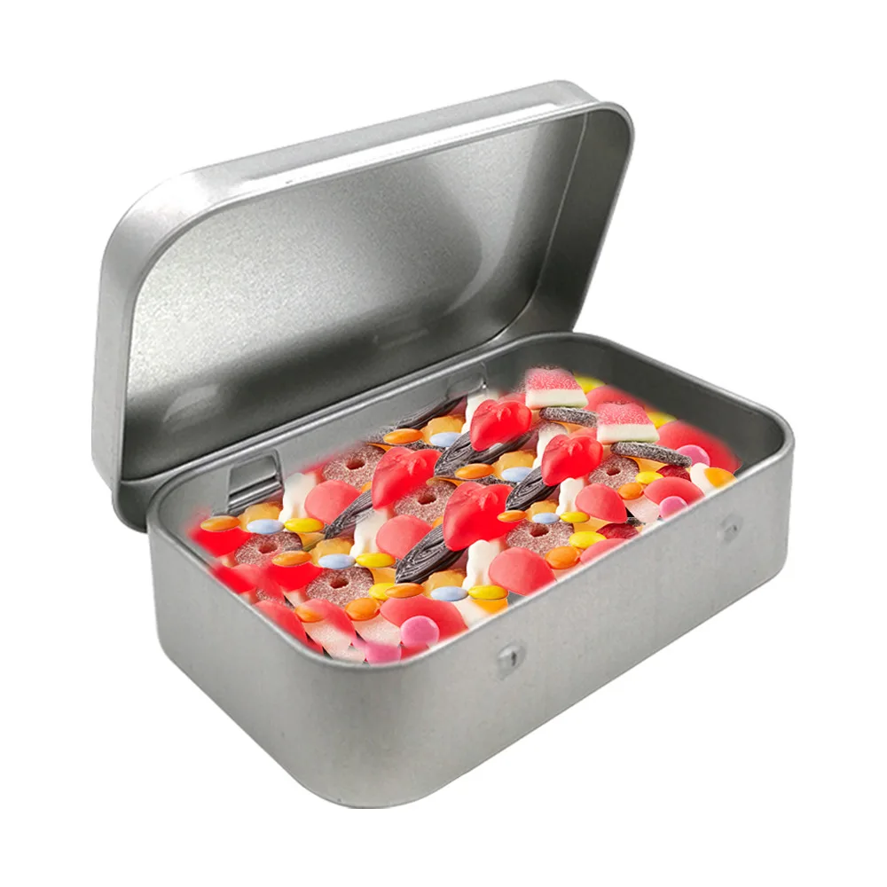 Cigarette Case Box Black Tobacco Storage humidor rolling paper box Jewelry Candy Coin Key Organizer Tin Flip Gifts Sealed | Дом и сад