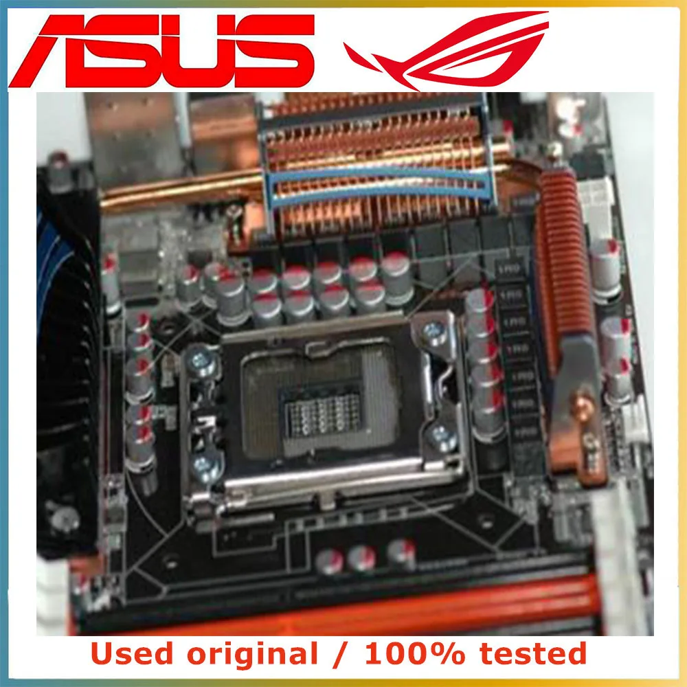 Для процессора Intel X58 LGA 1366 для ASUS P6T Deluxe материнская плата компьютера LGA1366 DDR3 б/у