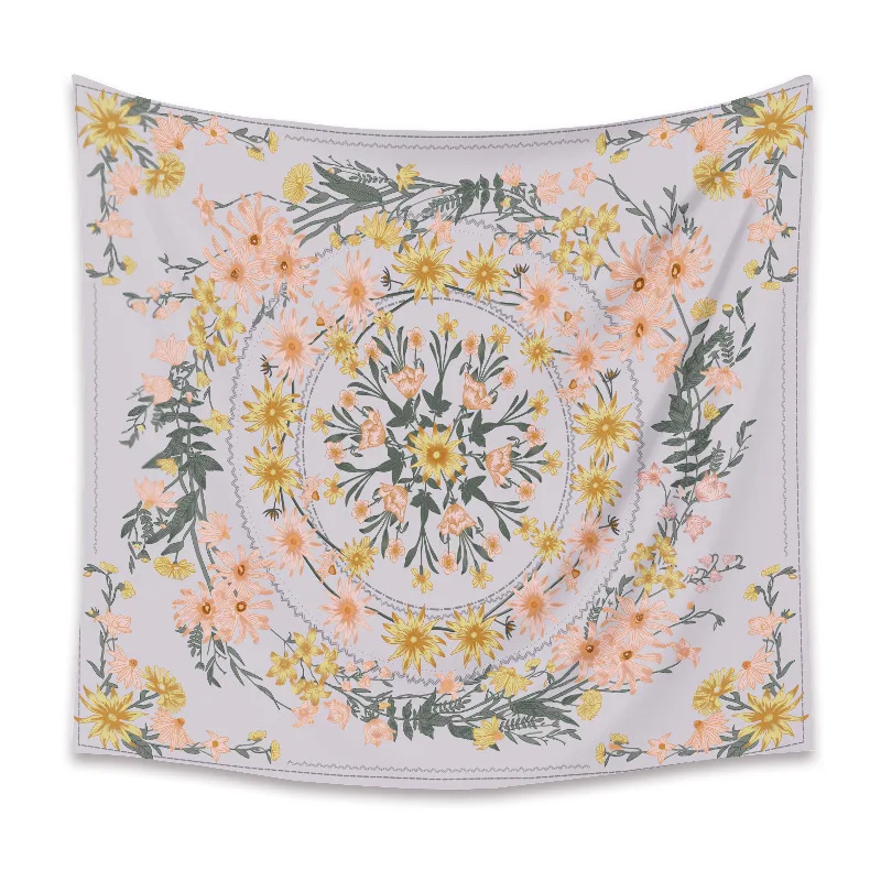 Богемный настенный гобелен с принтом подвесной домашний фон настенная ткань