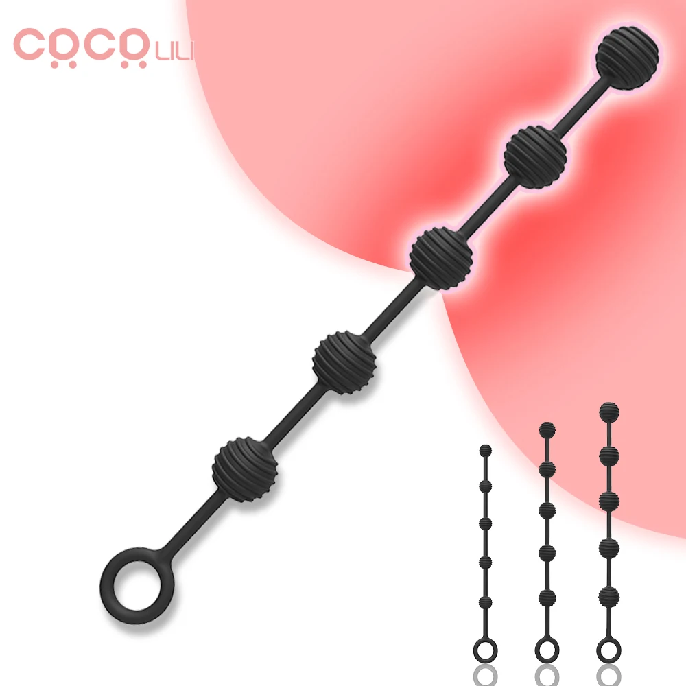 Интимные Игрушки массажер простаты анальные пробки силиконовые шарики тонкие