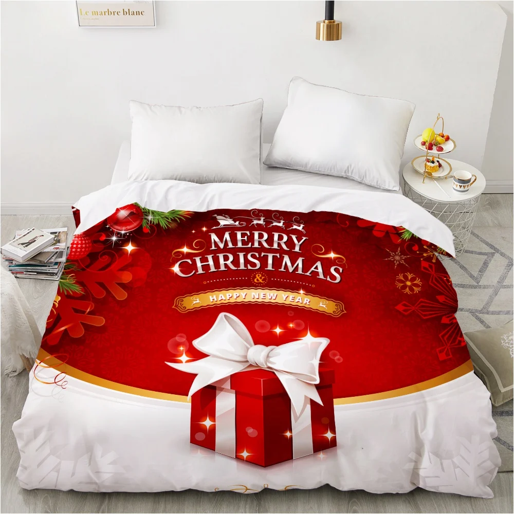 

1 PCS 3D Printed Christmas Present Duvet Cover 240x220 King Size Printing NO Pillowcases And NO Sheets Home Textiles Comforter