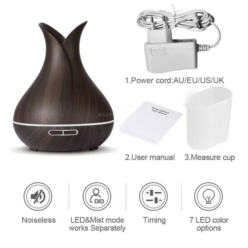 

Mini 150ml humidifier Electric Aroma Essential Oil Diffuser with LED night light Ultrasonic humidfiers for home office