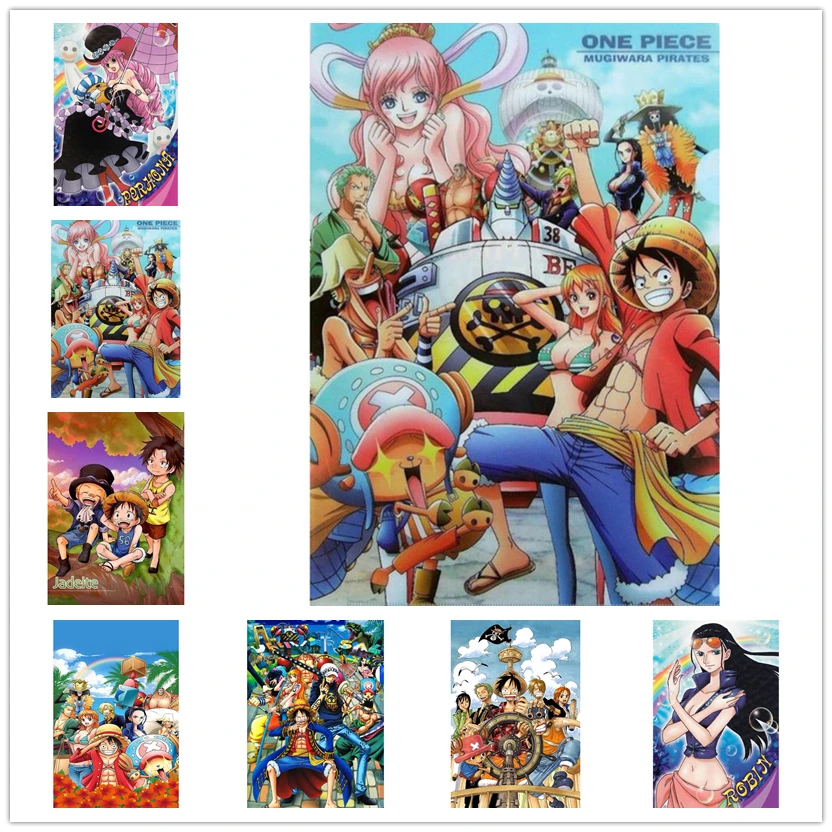 

New 5D DIY Diamond One Piece Anime Luffy Picture Full Drill Embroidery Mosaic Cross Stitch Kit Home Decoration Holiday Gift