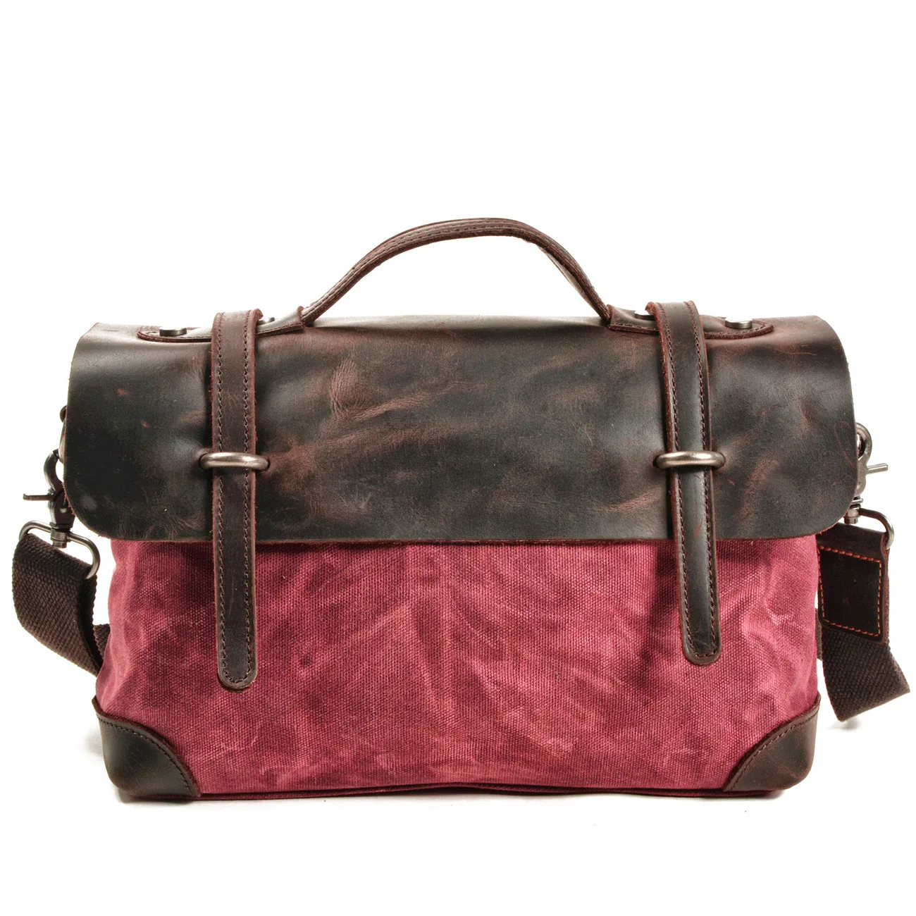 Мужская кожаная сумка MAKETIAN в стиле ретро мужская сумка-мессенджер на молнии