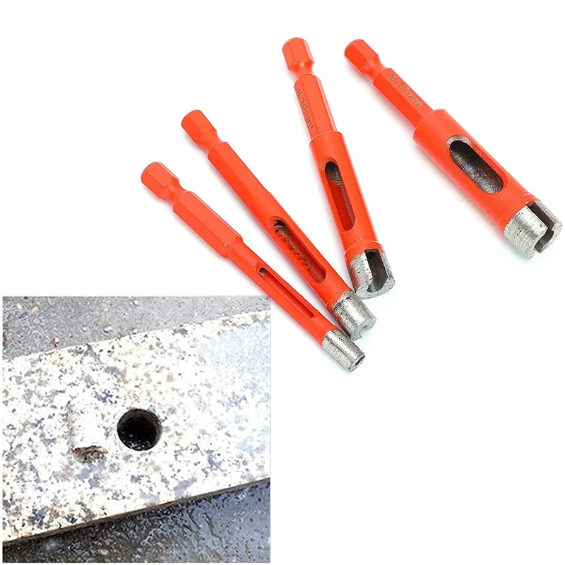 

4Pcs Diamond Drill Bits for Ceramic Glass Hole Saw Marble Hole Opener for Granite Brick Tile Ceramic Concrete Drilling