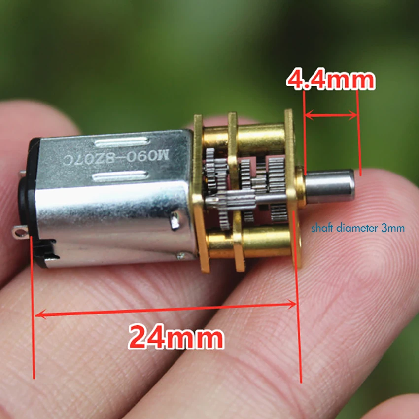 Прецизионный редукторный двигатель N20 постоянный ток 3 В 7 в 5 6 миниатюрный