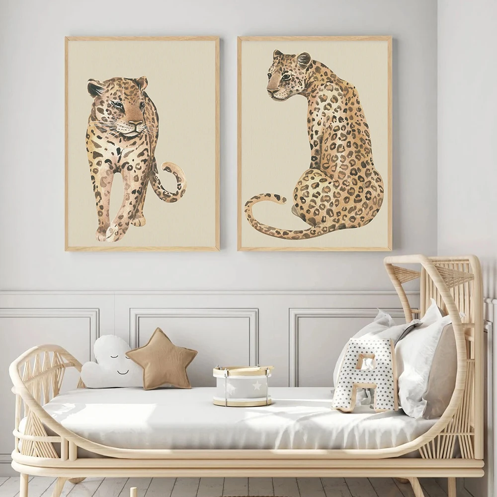 

HD Print Painting Home Decor Canvas Animal Tiger Poster Modular Pictures Modern Letters Cool Gift Living Room No Frame Wall Art