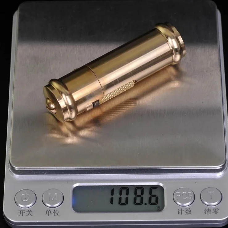 CNC творческий ручной работы латунного Ретро масла, керосина зажигалка; латунь 108 г, авиационный алюминий 35 г;