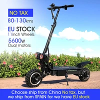 flj powerful electric scooter 60v 5600w 11inch off road big wheel fast charge motor e scooter kick foldable adults scooters
