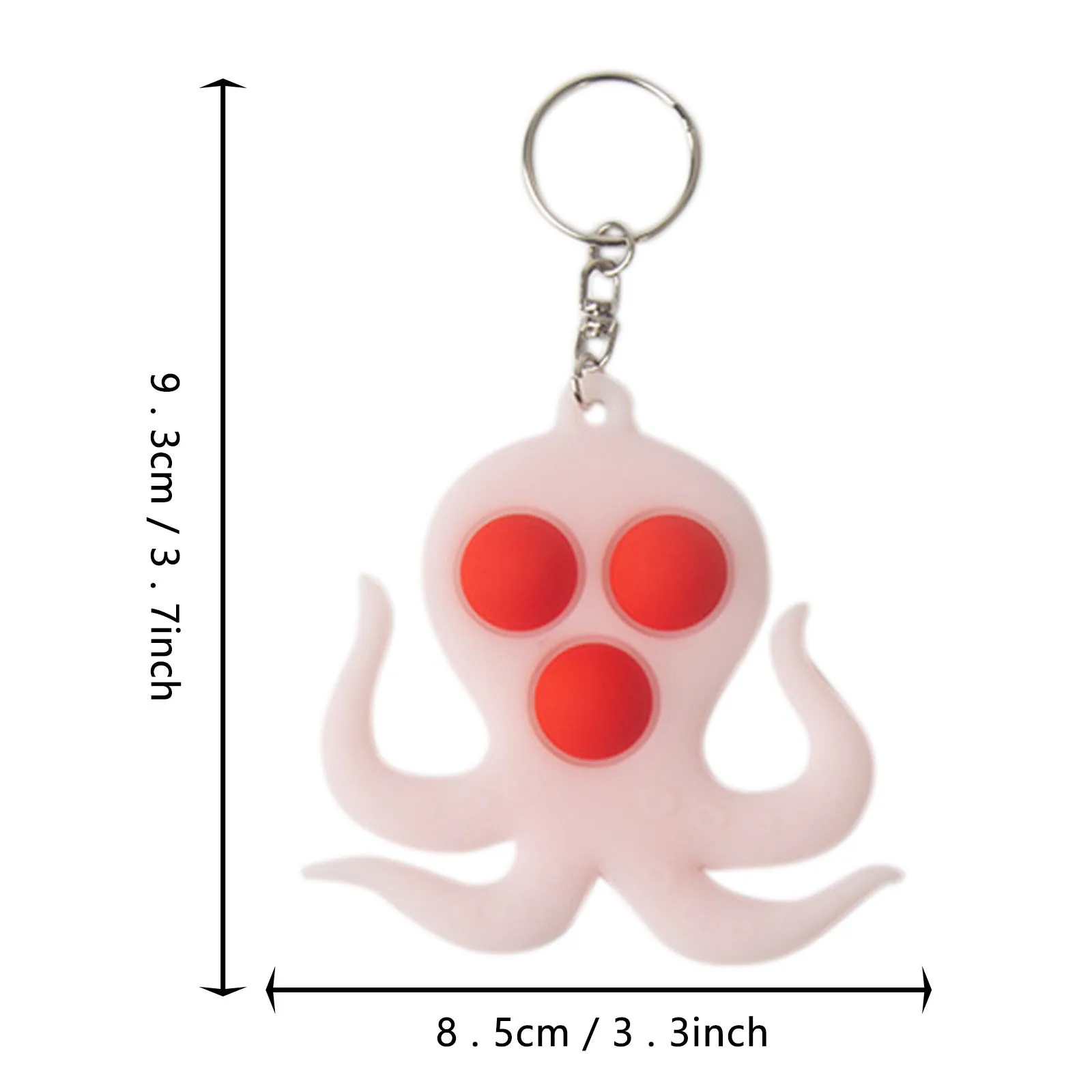 

2021 New Decompression Toys 2pcs Silica Gel Decompression Toy Decompression Turnover Key Ring