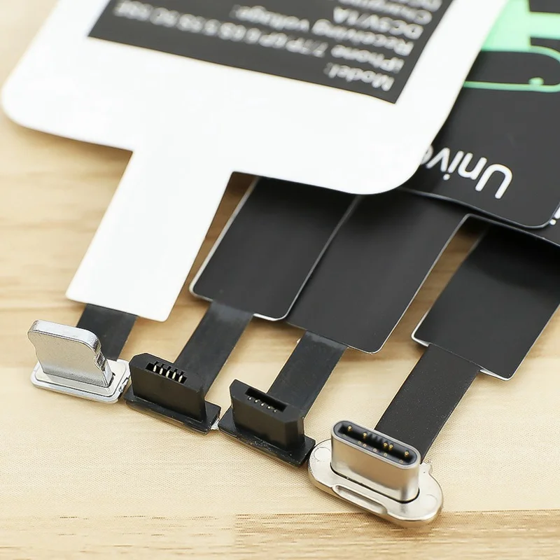 

1PC Universal Android Qi Wireless Charging Receiver Micro USB Wireless Charger Receiving Patch For MicroUSB Phones For Iphone