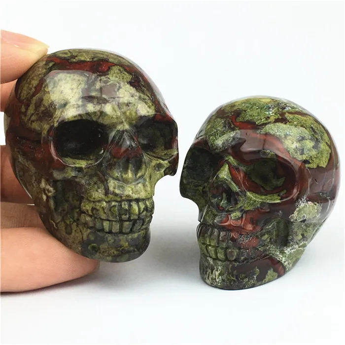 Резьба из натурального кристалла 2 дюйма кость дракона и крови 1 шт. | Дом сад