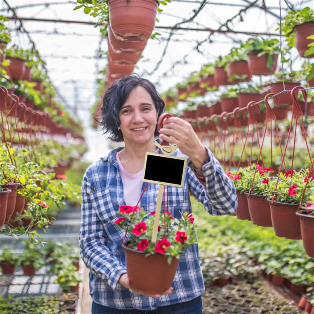 Ярлыки для растений цветы дома горшок сада доска трав деревянная этикетки