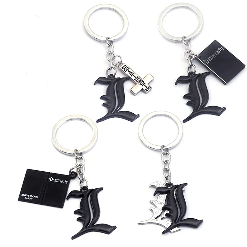 Аниме тетрадь смерти Ryuk Ryuuku брелки для ключей в виде книги черного цвета по Форма
