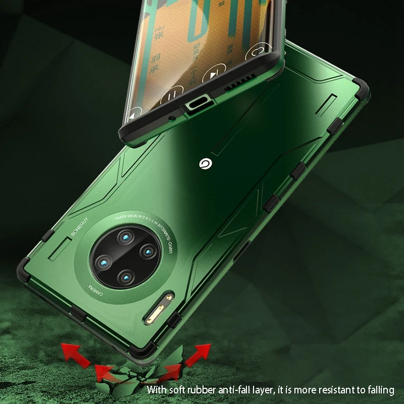 

BONERUY Shockproof Metal Mobile Phone Case, Suitable for HuaWei Mate30 Mobile Phone