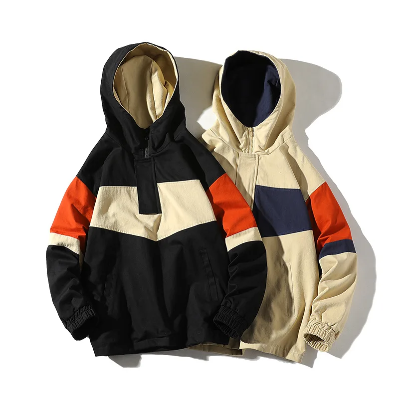 

Streetwear Casual Men Jacket 2020 Spring Mens Bomber Jacket Coat Hooded Windbreaker Male Outwear