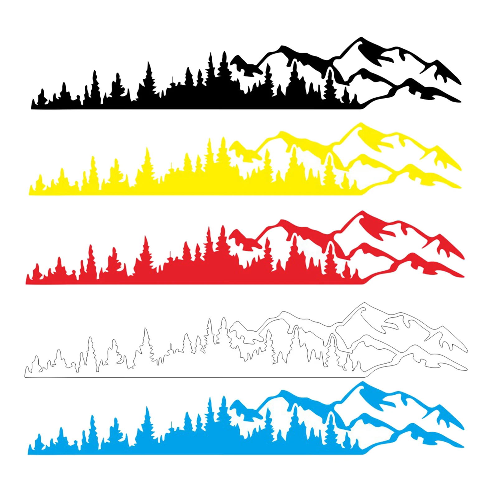 

Mountain Car Body Door Stickers Vinyl Decal Graphic for Caravan Camper