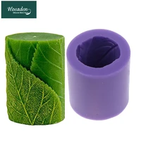 3d leaves silicone candle mold diy aroma candle creative soap silicone mould handmade home decoration candle soap making tool