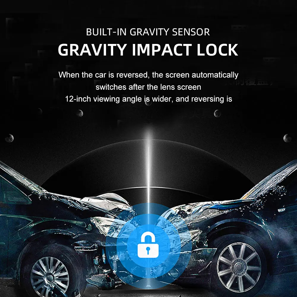 Новейшая автомобильная камера 2020 видеорегистратор с сенсорным экраном 12 дюймов