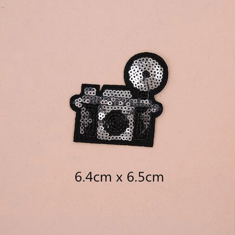 1X блестки вышитые вишневые глазки наклейки на одежду сумка сшитая железная