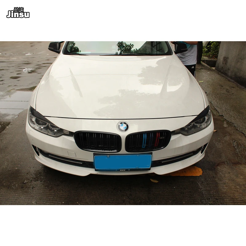 Наклейка из настоящего углеродного волокна Накладка для бровей и век крышка глаз