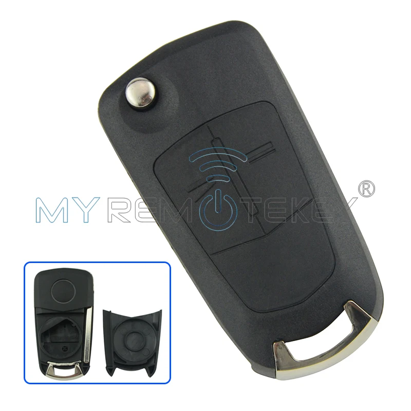 

Flip remote car key shell case 2 button for Vauxhall Opel Corsa Astra H Zafira B Vectra remtekey