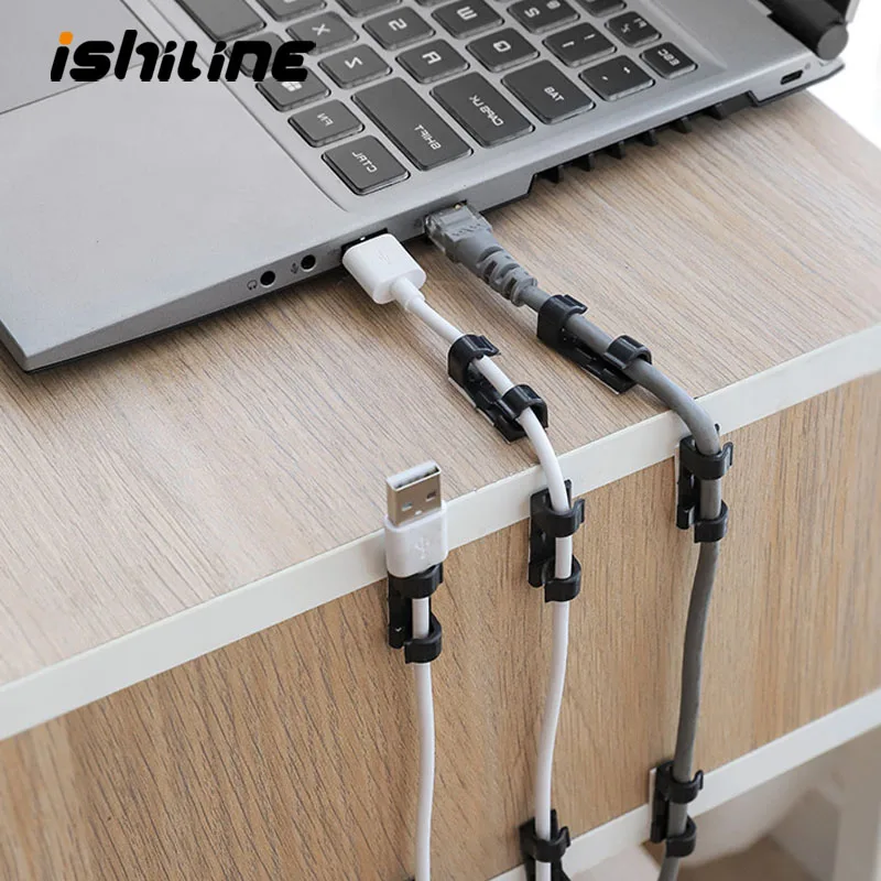Органайзер для управления кабелями 20 шт./лот зажимы рабочего стола и рабочей