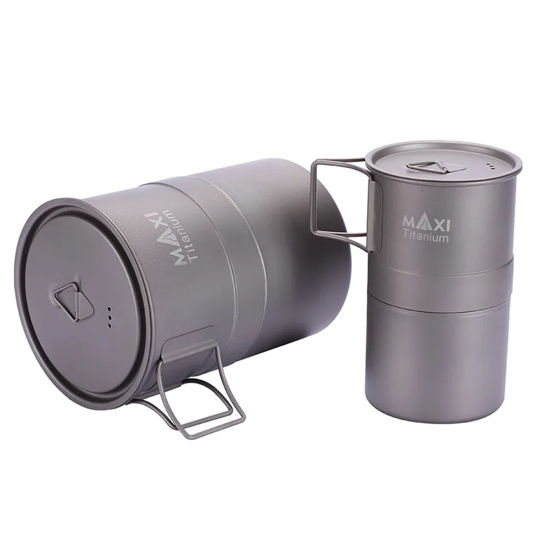 TOAKS MAXI titanium Moka плита эспрессо кофейник Сверхлегкий Открытый Удобный мокко горшок