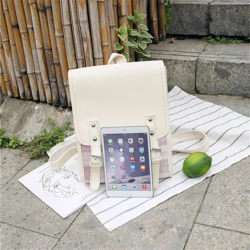 2019 женские рюкзаки Классический Клетчатый Рюкзак вместительный школьный ранец