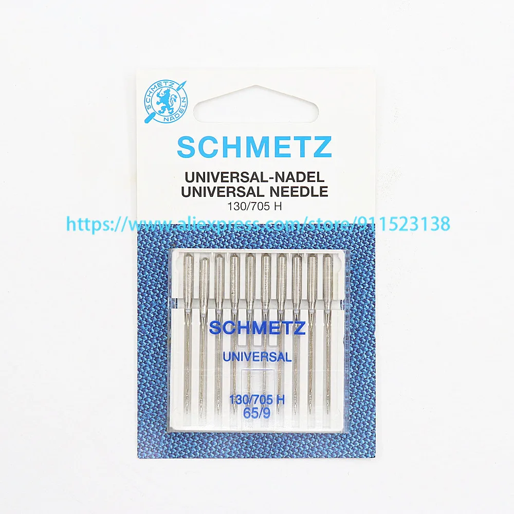 10 шт. Подлинная немецкая Schmetz Универсальная игла 130/705 H 65/9 для бытовой швейной