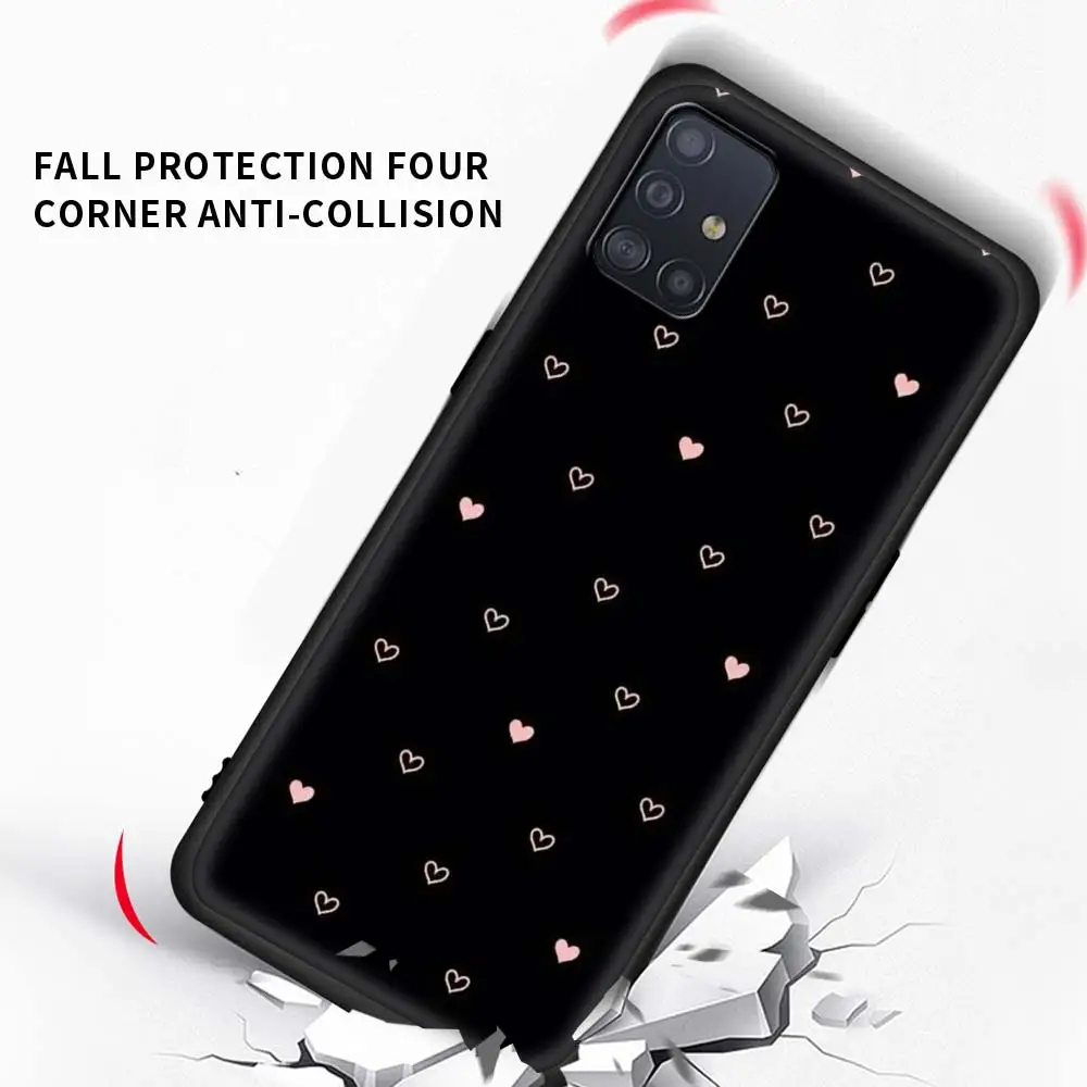 

Animal Cute Love Heart Case For Samsung Galaxy A51 A71 A21s M51 A31 A41 A11 A12 A01 A21 A42 5G M31 M30s M21 Shockproof Bolsas
