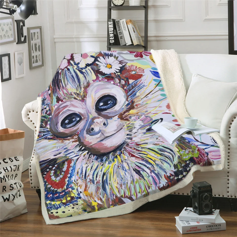 3D семейное бархатное одеяло на заказ для детей шерпа Флисовое из микрофибры